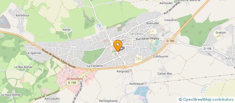 localisation de l'entreprise MADAME FREDERIQUE BELLEC  SARZEAU