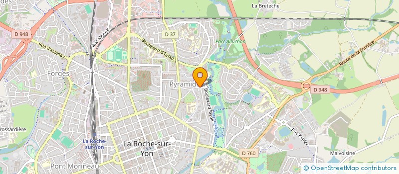 localisation de l'entreprise MADAME FREDERIQUE BELY à LA ROCHE-SUR-YON
