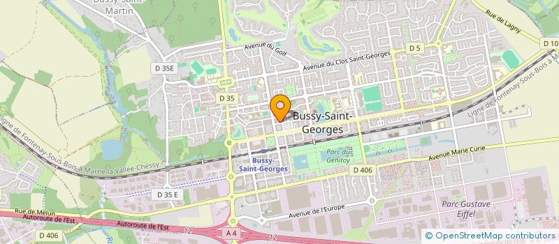 localisation de l'entreprise MADAME FREDERIQUE BENOIT à BUSSY-SAINT-GEORGES