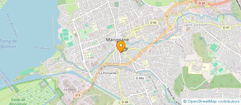 localisation de l'entreprise MADAME FREDERIQUE BERENGUER à MARIGNANE