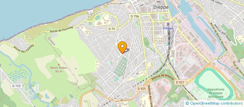 localisation de l'entreprise MADAME FREDERIQUE BERTHE  DIEPPE