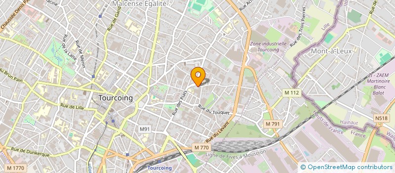 localisation de l'entreprise MADAME FREDERIQUE BERTRAND à TOURCOING