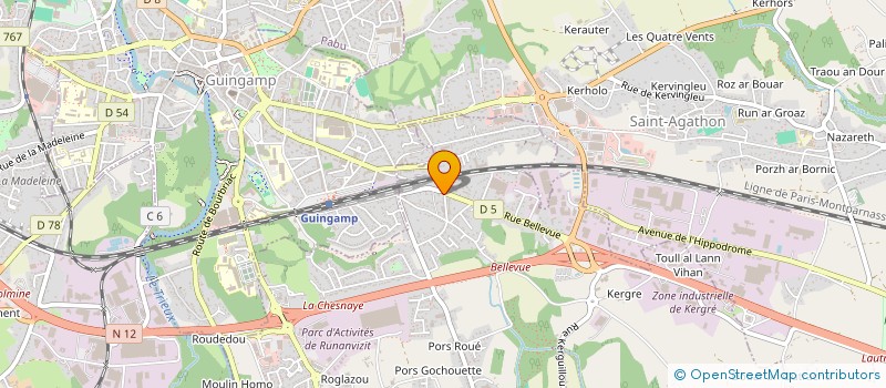 localisation de l'entreprise MADAME FREDERIQUE BESLIN  PLOUMAGOAR