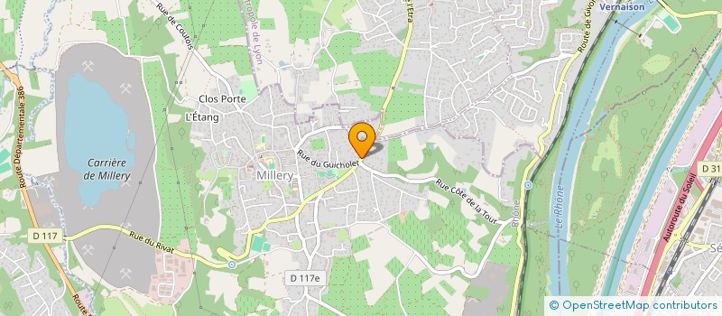 localisation de l'entreprise MADAME FREDERIQUE BESNEHARD  MILLERY