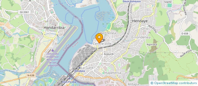 localisation de l'entreprise MADAME FREDERIQUE BETRANCOURT  HENDAYE