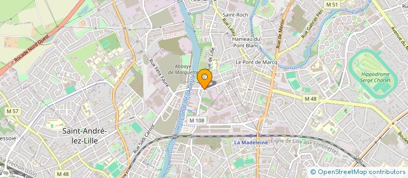 localisation de l'entreprise MADAME FREDERIQUE BEUSCAR  MARQUETTE-LEZ-LILLE