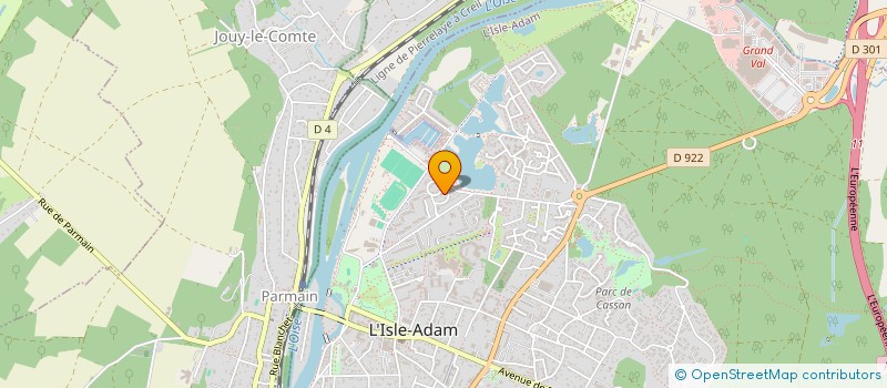 localisation de l'entreprise MADAME FREDERIQUE BLANC  L'ISLE-ADAM