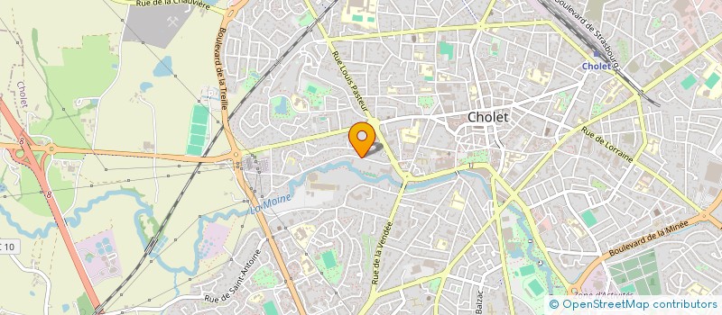 localisation de l'entreprise MADAME FREDERIQUE BLANCHOT  CHOLET