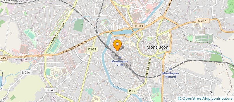 localisation de l'entreprise MADAME FREDERIQUE BLONDET à MONTLUCON