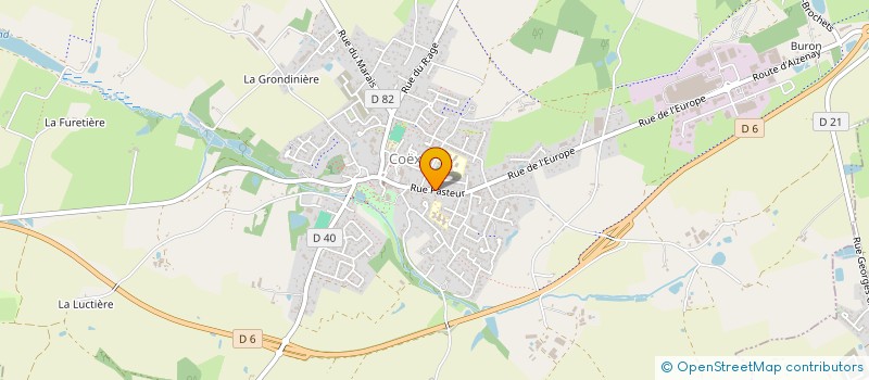 localisation de l'entreprise MADAME FREDERIQUE BONNEAU  COEX