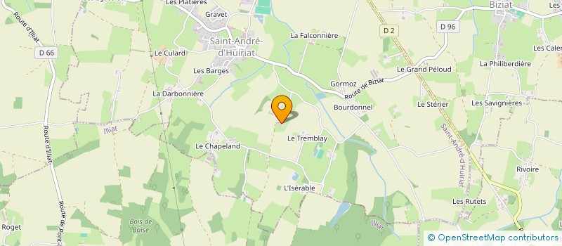 localisation de l'entreprise MADAME FREDERIQUE BONNEFOY à SAINT-ANDRE-D'HUIRIAT
