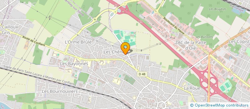 localisation de l'entreprise MADAME FREDERIQUE BONNET  HERBLAY-SUR-SEINE