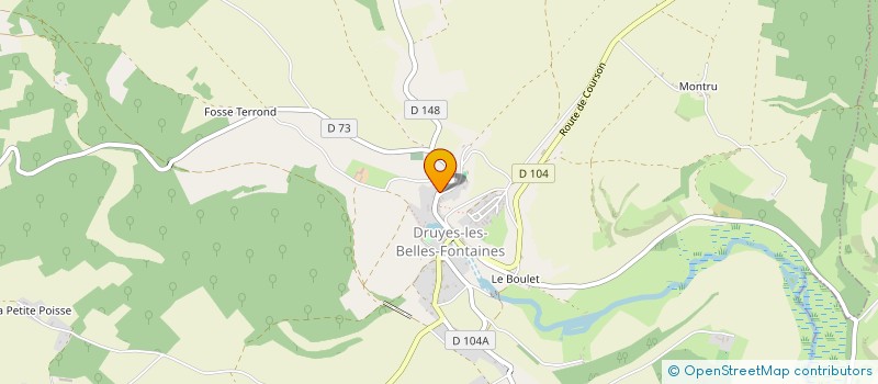 localisation de l'entreprise MADAME FREDERIQUE BONVALOT à DRUYES-LES-BELLES-FONTAINES