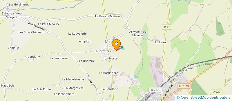 localisation de l'entreprise MADAME FREDERIQUE BORNIL à MEAUCE