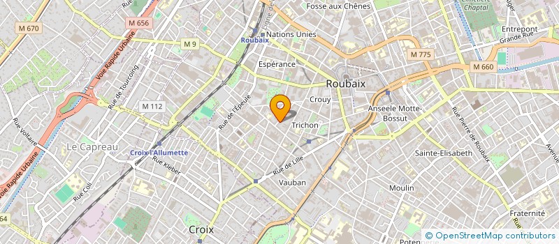 localisation de l'entreprise MADAME FREDERIQUE BOUGRAT à ROUBAIX