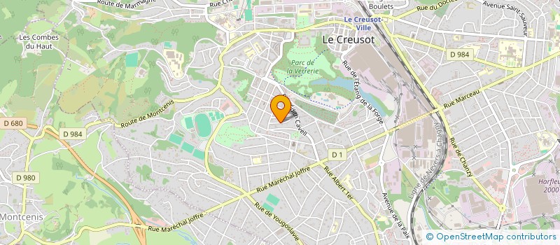 localisation de l'entreprise MADAME FREDERIQUE BOUSQUET à LE CREUSOT