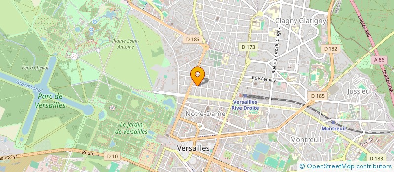 localisation de l'entreprise MADAME FREDERIQUE BOZON à VERSAILLES