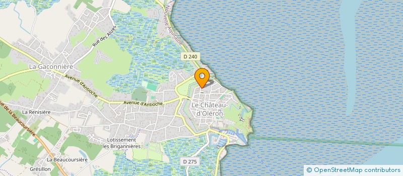 localisation de l'entreprise MADAME FREDERIQUE BREAU  LE CHATEAU-D'OLERON