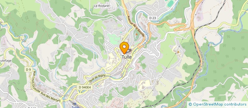 localisation de l'entreprise MADAME FREDERIQUE BREDOUX  TULLE