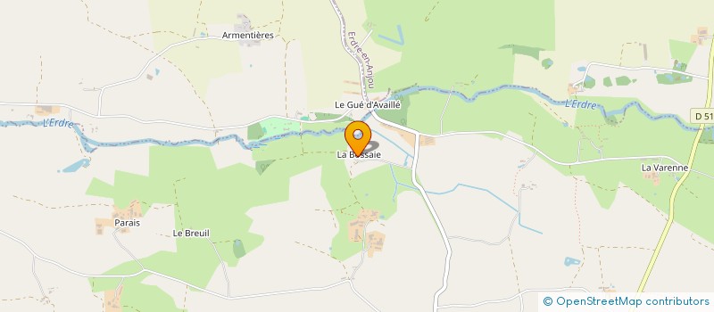 localisation de l'entreprise MADAME FREDERIQUE BRIELLES  VAL D'ERDRE-AUXENCE