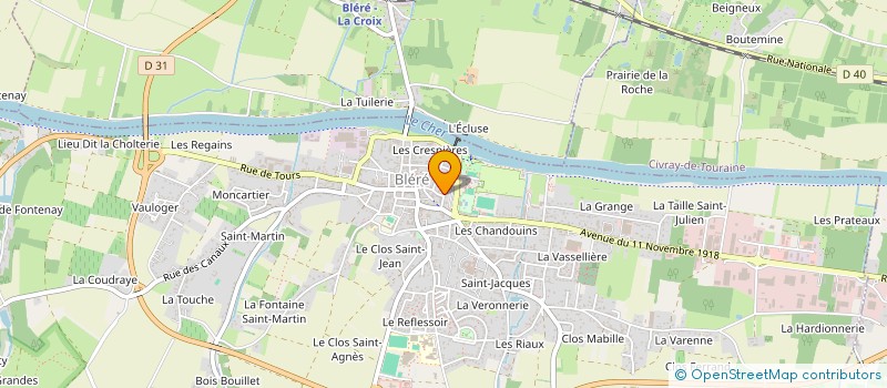 localisation de l'entreprise MADAME FREDERIQUE BRIENT  BLERE