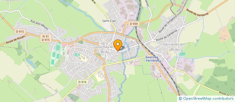 localisation de l'entreprise MADAME FREDERIQUE BROSSE  GOURNAY-EN-BRAY