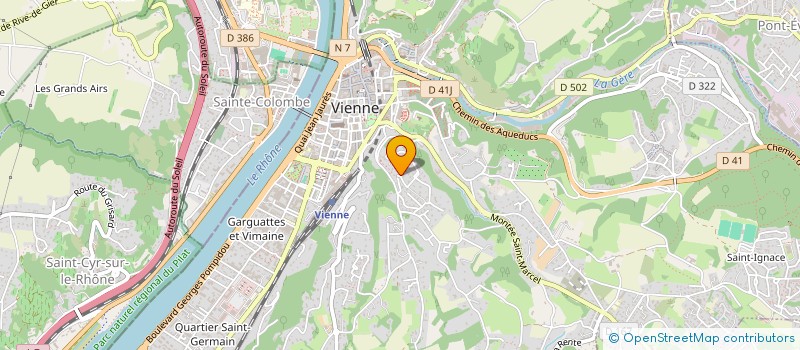 localisation de l'entreprise MADAME FREDERIQUE BRUN à VIENNE