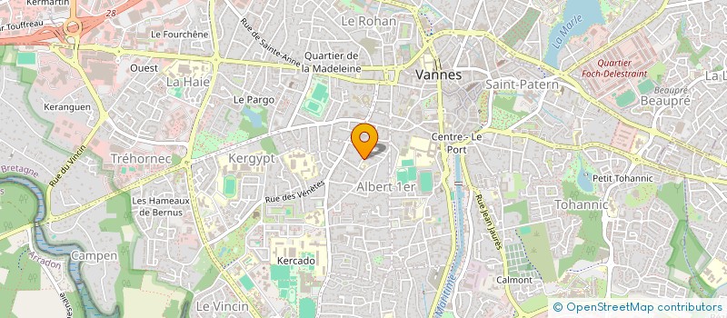 localisation de l'entreprise MADAME FREDERIQUE BURGEAT à VANNES