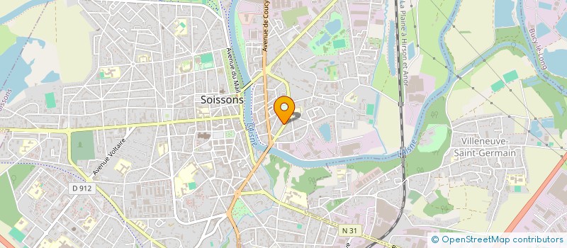 localisation de l'entreprise MADAME FREDERIQUE BURGER à SOISSONS