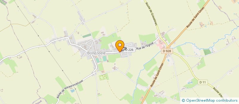 localisation de l'entreprise MADAME FREDERIQUE CAVY  BOLLEZEELE