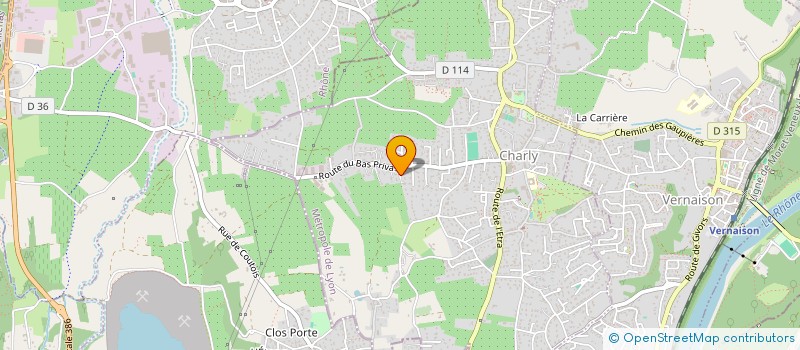 localisation de l'entreprise MADAME FREDERIQUE CECILLON  CHARLY