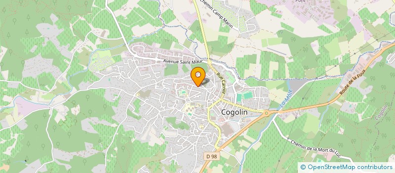 localisation de l'entreprise MADAME FREDERIQUE CHAGNON  COGOLIN