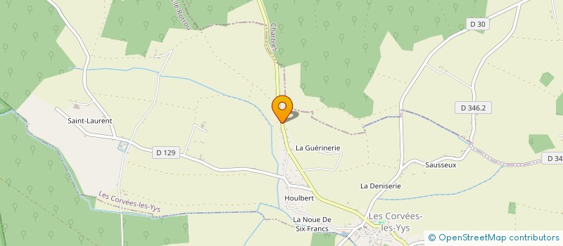 localisation de l'entreprise MADAME FREDERIQUE CHAIGNON à LES CORVEES-LES-YYS