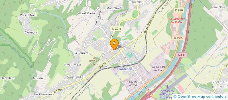 localisation de l'entreprise MADAME FREDERIQUE CHAMIOT-MAITRAL  FRONTENEX