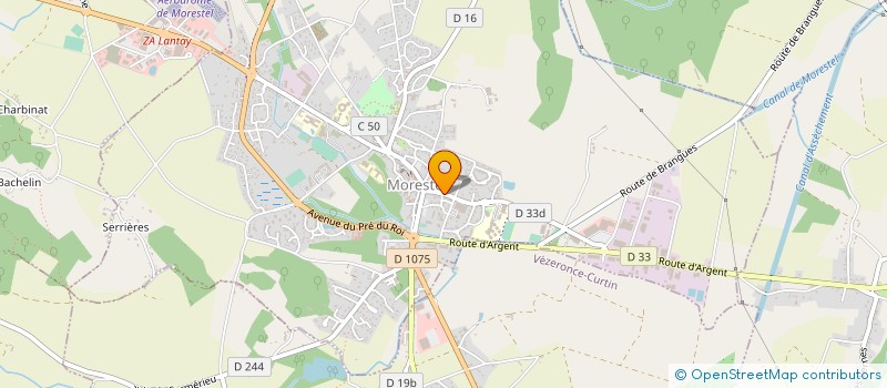 localisation de l'entreprise MADAME FREDERIQUE CHAPUIS  MORESTEL