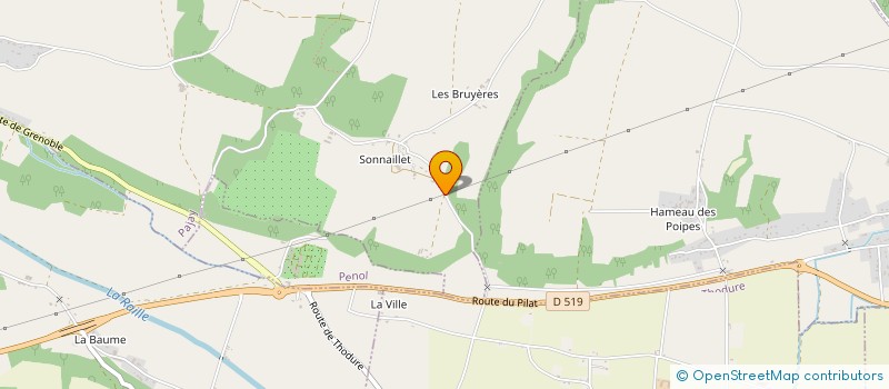 localisation de l'entreprise MADAME FREDERIQUE CHARLEMAGNE  PAJAY