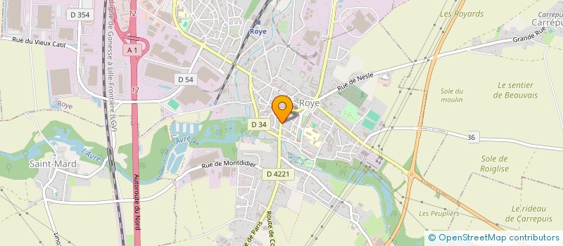 localisation de l'entreprise MADAME FREDERIQUE CHARRENTON  ROYE