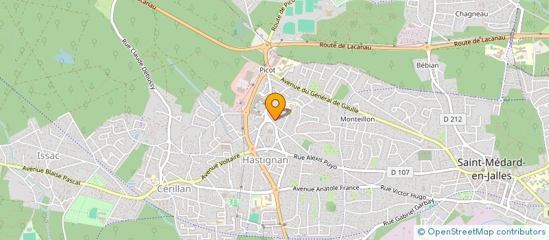 localisation de l'entreprise MADAME FREDERIQUE CHESNE  SAINT-MEDARD-EN-JALLES