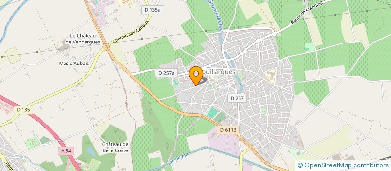 localisation de l'entreprise MADAME FREDERIQUE CHEVALIER  BOUILLARGUES