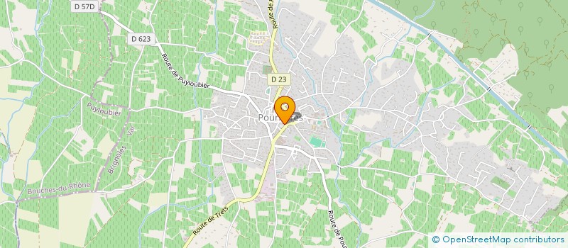 localisation de l'entreprise MADAME FREDERIQUE CIRIBILLI  POURRIERES