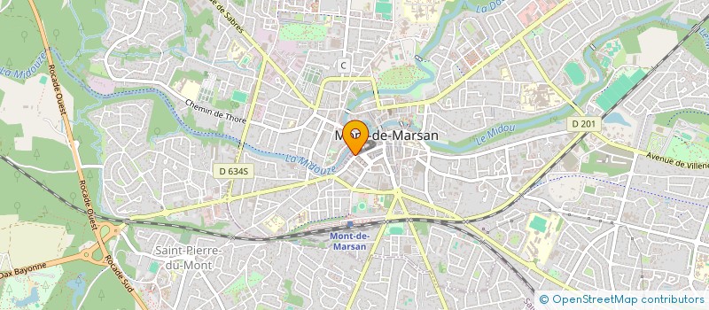 localisation de l'entreprise MADAME FREDERIQUE COLIN  MONT-DE-MARSAN