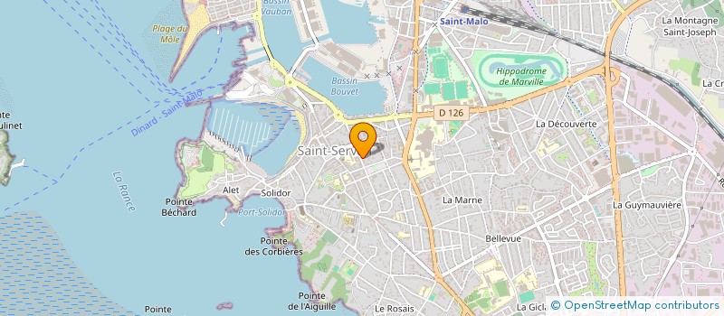 localisation de l'entreprise MADAME FREDERIQUE COLLET  SAINT-MALO