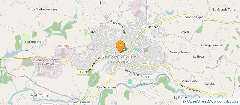 localisation de l'entreprise MADAME FREDERIQUE CONORD  SAINT-SYMPHORIEN-SUR-COISE