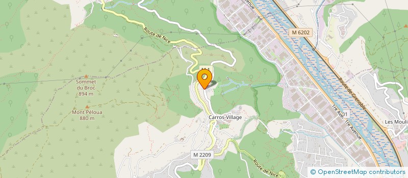 localisation de l'entreprise MADAME FREDERIQUE COSSUTTA à CARROS