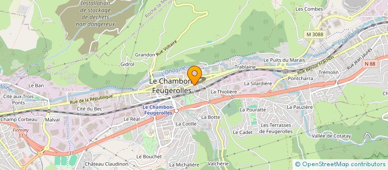 localisation de l'entreprise MADAME FREDERIQUE COUILLOUD  LE CHAMBON-FEUGEROLLES