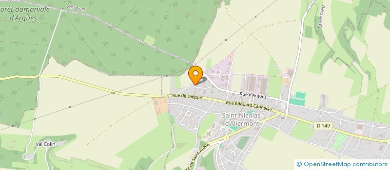 localisation de l'entreprise MADAME FREDERIQUE COUPLET  SAINT-NICOLAS-D'ALIERMONT