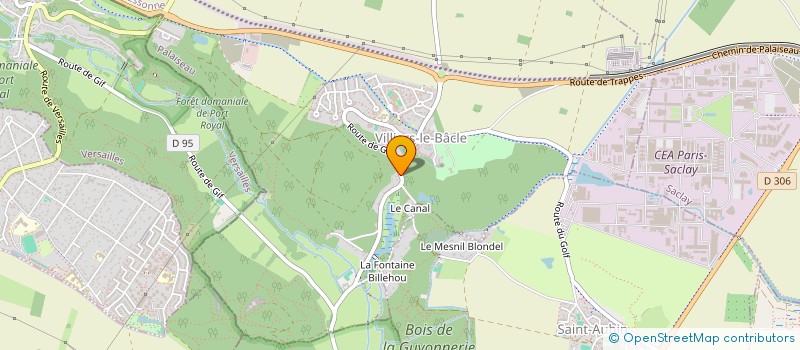 localisation de l'entreprise MADAME FREDERIQUE COURAULT  VILLIERS-LE-BACLE