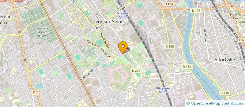 localisation de l'entreprise MADAME FREDERIQUE COURRIN  IVRY-SUR-SEINE