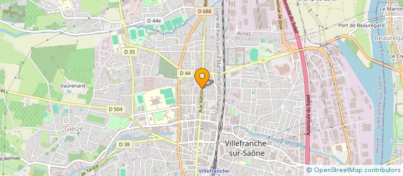 localisation de l'entreprise MADAME FREDERIQUE COURTANT à VILLEFRANCHE-SUR-SAONE