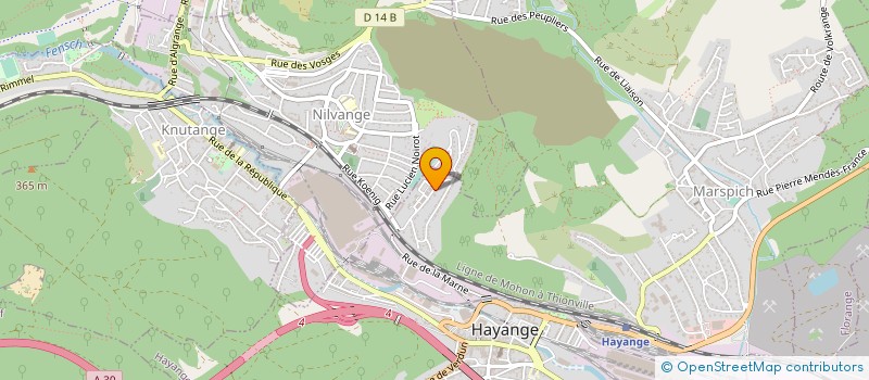 localisation de l'entreprise MADAME FREDERIQUE CRESPI  HAYANGE